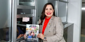 Entrega diputada Joss Vega informe de actividades al Congreso del Estado