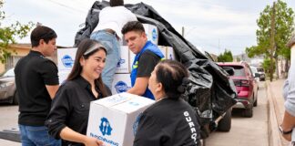 Lleva Nancy “La China” Frías apoyos a colonias del norte