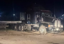 Asegura FDZS tracto camión involucrado en accidente ocurrido en Jiménez